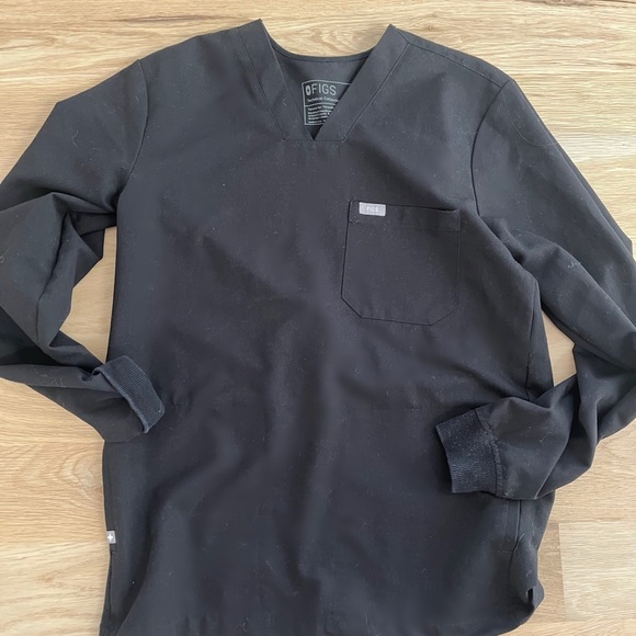 FIGS XS LONG SLEEVE black - Picture 1 of 2